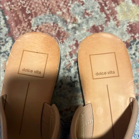 Dolce Vita Blue and Cream Fringe Sandals - Picture 4 of 4